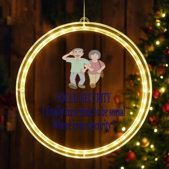 Discover SOCIAL SECURITY. I finally have time to be ... LED Christmas Window Lights