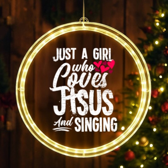 Discover Jesus Funny Singing LED Christmas Window Lights
