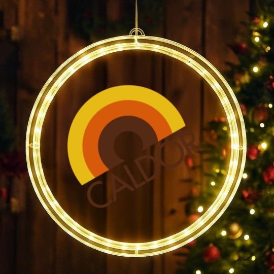 Discover CALDOR Department Store Rainbow Logo - Logo - LED Christmas Window Lights
