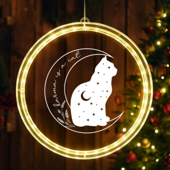 Discover Karma is a Cat LED Christmas Window Lights