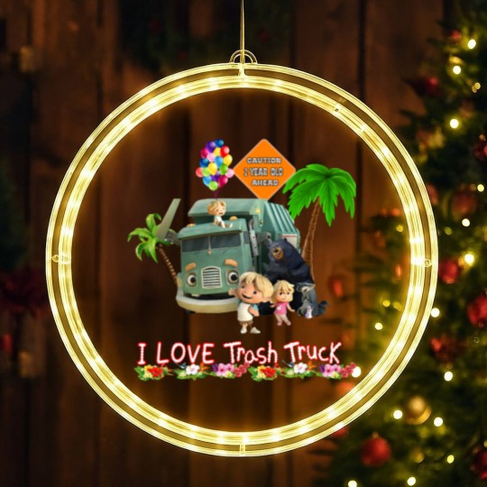 Discover Trash Truck Netflix, Trash Truck, Garbage Truck Kids, I Love Garbage Trucks, Hank And Trash Truck, (1) LED Christmas Window Lights