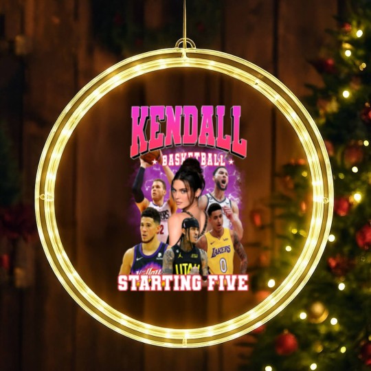 Discover 90s Vintage Kendall Starting Five LED Christmas Window Lights Loahaddian Kendall Jenner Team LED Christmas Window Lights