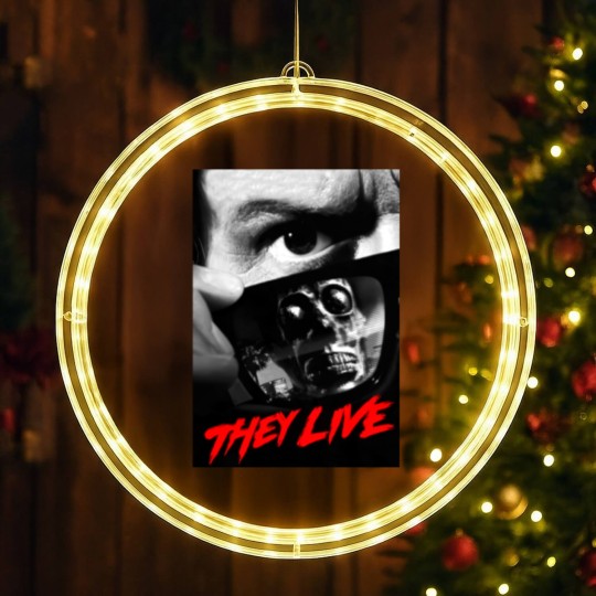 Discover They Live - John Carpenter - Rowdy Roddy Piper LED Christmas Window Lights