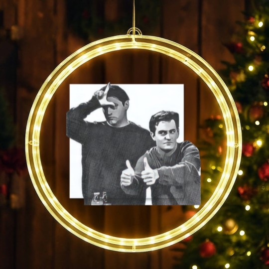 Discover Chandler Bing-Joey Tribbiani LED Christmas Window Lights Bing Tribbiani LED Christmas Window Lights
