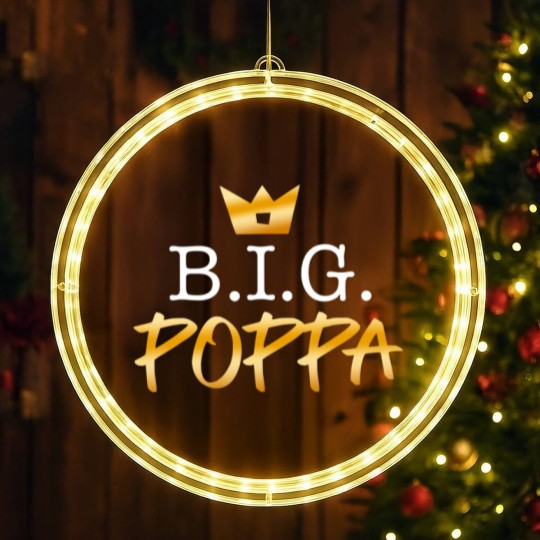 Discover mens 2nd birthday hip hop big poppa two legit to quit outfit LED Christmas Window Lights