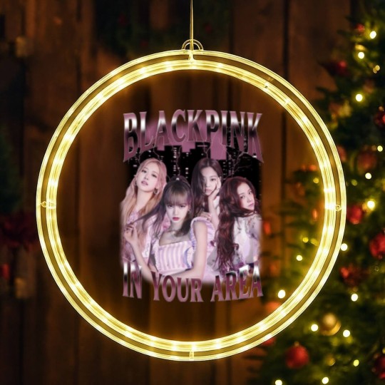 Discover Blackpink Kpop LED Christmas Window Lights, Blackpink 90s Retro Bootleg LED Christmas Window Lights