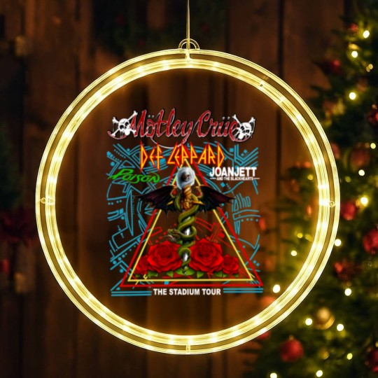 Discover The Stadium Tour 2022 LED Christmas Window Lights Def Lepard Motley Crue Poison Joan Jett LED Christmas Window Lights. 2022 Stadium Tour
