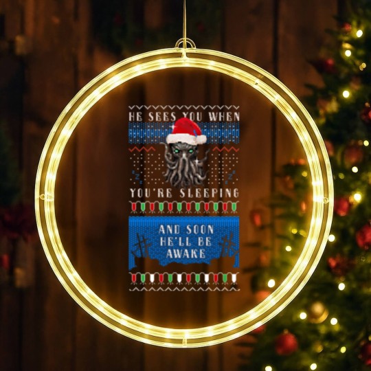 Discover Cthulhu Ugly Christmas  LED Christmas Window Lights