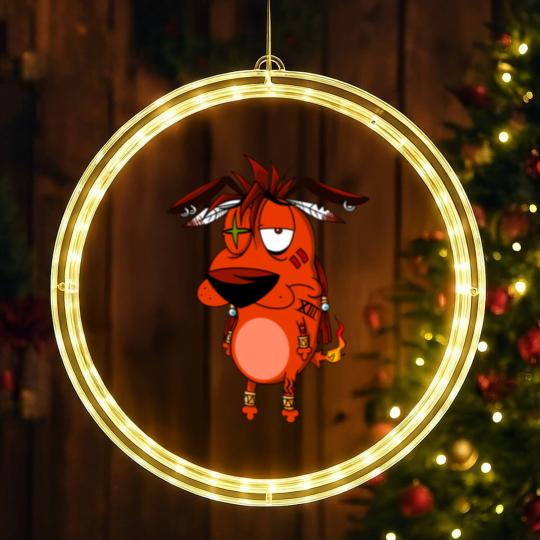 Discover Courage the Red XIII - Courage The Cowardly Dog - LED Christmas Window Lights