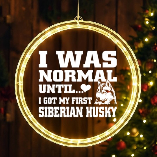Discover Siberian Husky LED Christmas Window Lights