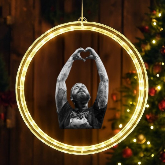Discover Post Malone LED Christmas Window Lights, Music Lover LED Christmas Window Lights, Graphic Concert LED Christmas Window Lights