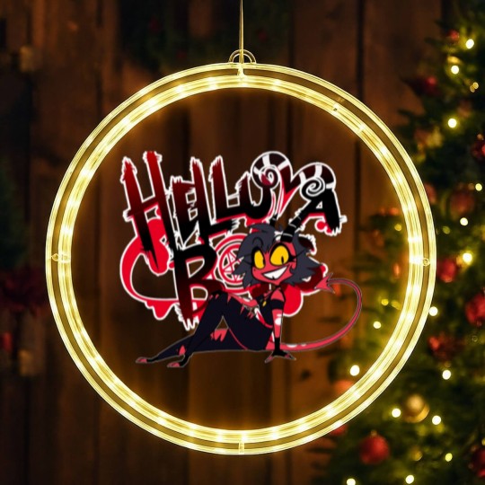 Discover Helluva Boss Millie LED Christmas Window Lights