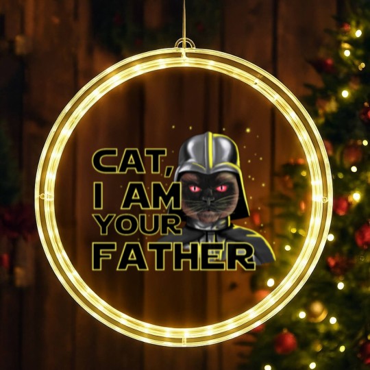 Discover Darth Cat LED Christmas Window Lights