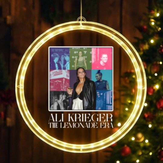 Discover Ali Krieger The Lemonade Era US Women Nation Team USWNT Soccer LED Christmas Window Lights
