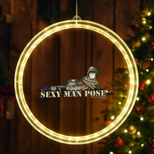 Discover Sexy Man Pose Hank & Jed LED Christmas Window Lights
