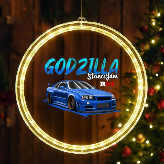 Discover SKYLINE R34 Blue LED Christmas Window Lights