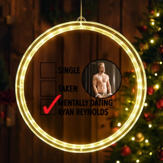 Discover Mentally Dating Ryan Reynolds LED Christmas Window Lights