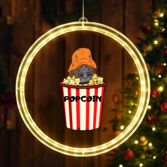 Discover Sassy Popcoin Bucket Active LED Christmas Window Lights