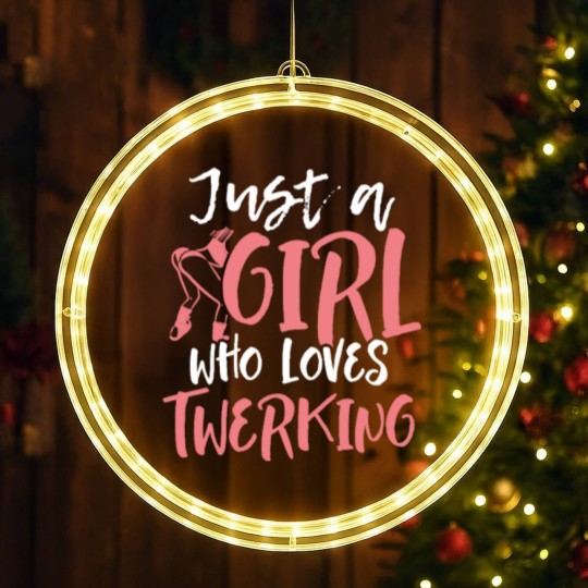 Discover Twerking twerken twerkin twirken booty dance gift LED Christmas Window Lights