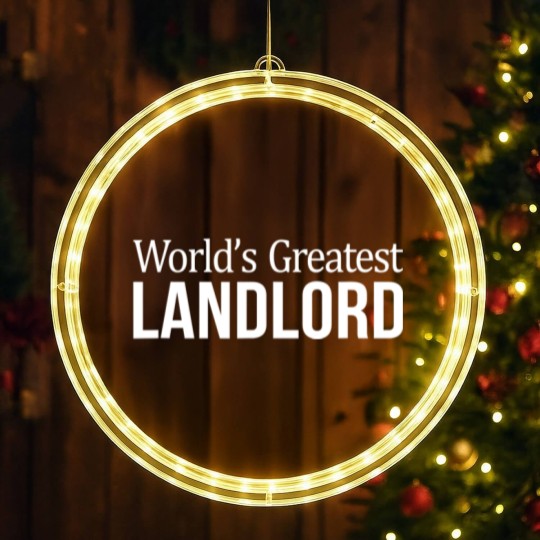 Discover world's greatest landlord t LED Christmas Window Lights