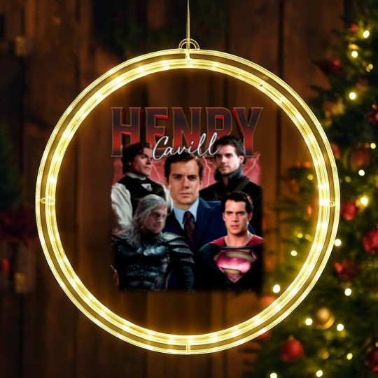 Discover HENRY CAVILL Vintage LED Christmas Window Lights, Henry Cavill Homage LED Christmas Window Lights, Henry Cavill Fan