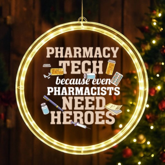 Discover Pharmacy Tech,Pharmacy Technician,Gift,Gift Idea LED Christmas Window Lights