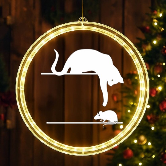 Discover Cat and mouse - Animals - LED Christmas Window Lights
