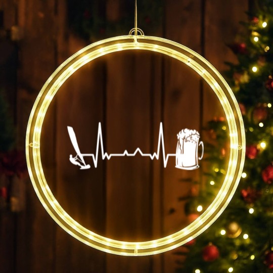 Discover Windsurfing Windsurf Windsurfer LED Christmas Window Lights