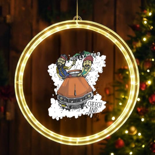 Discover Hollyweed Cheech and Chong LED Christmas Window Lights