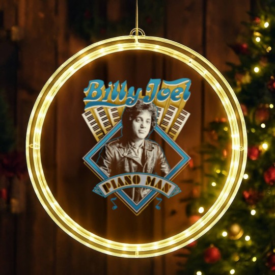 Discover Billy Joel 'Piano Man' (Black) LED Christmas Window Lights