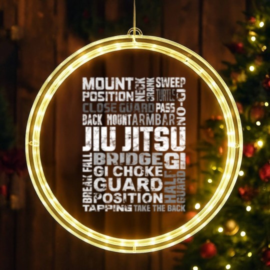 Discover Brazilian Jiu Jitsu MMA LED Christmas Window Lights Gift LED Christmas Window Lights