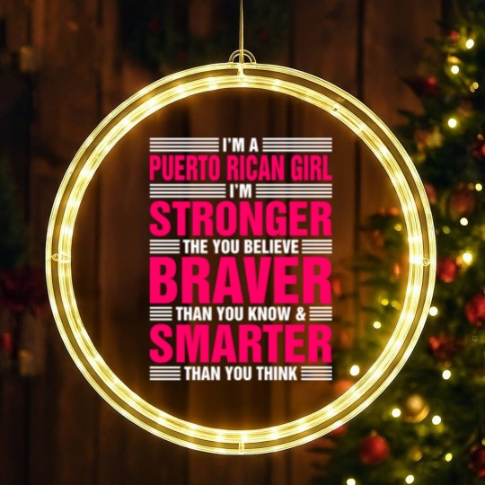 Discover Im A Puerto Rican Girl LED Christmas Window Lights