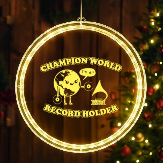 Discover W record Holder LED Christmas Window Lights
