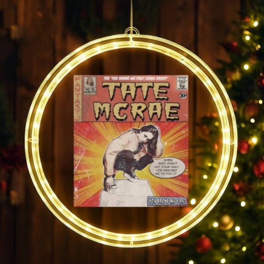 Discover Tate Mcrae Comic LED Christmas Window Lights, 90S Vintage Merch