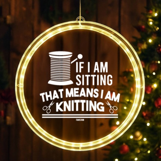 Discover Knitting needle hand knitting LED Christmas Window Lights