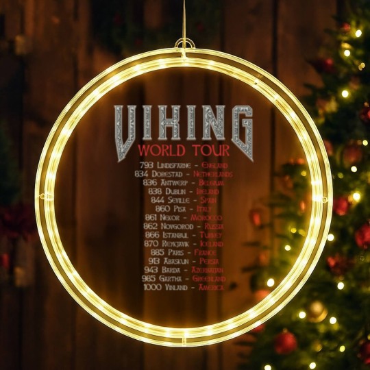 Discover Viking World Tour LED Christmas Window Lights