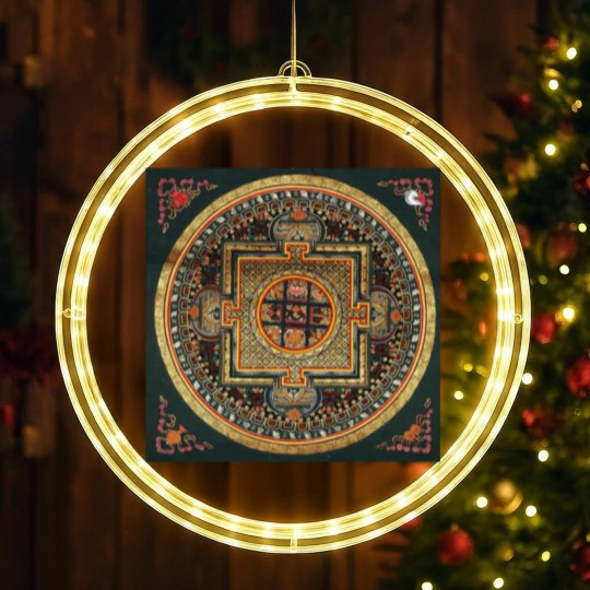 Discover Kalachakra Mandala LED Christmas Window Lights
