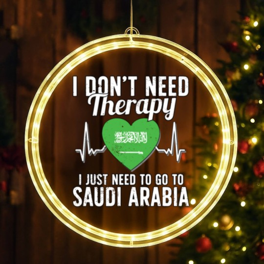 Discover Saudi Arabia flag I Arab Souvenirs LED Christmas Window Lights