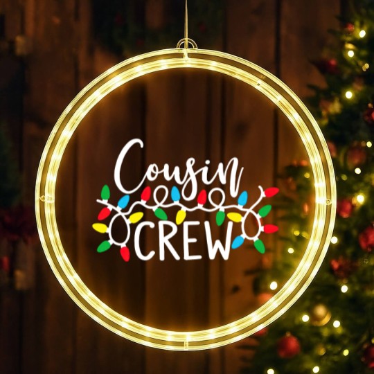 Discover Cousin Crew LED Christmas Window Lights, Cousin Crew Party LED Christmas Window Lights, Matching Cousin LED Christmas Window Lights
