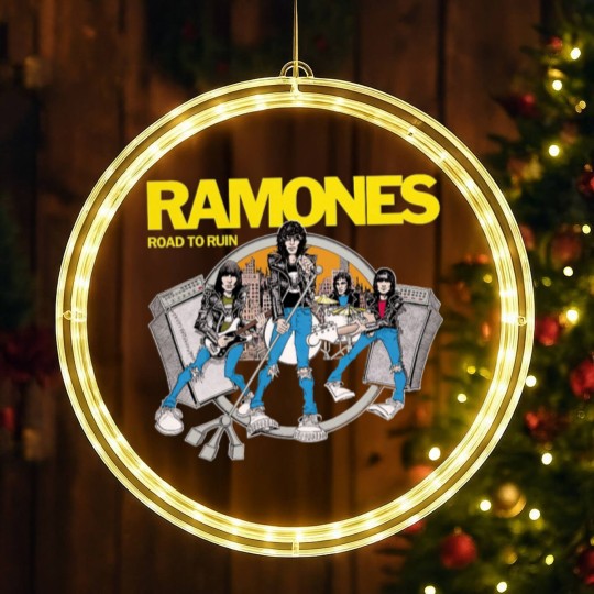 Discover Ramones RoadTo Ruin Hypebeast Rock Band Vintage Design LED Christmas Window Lights