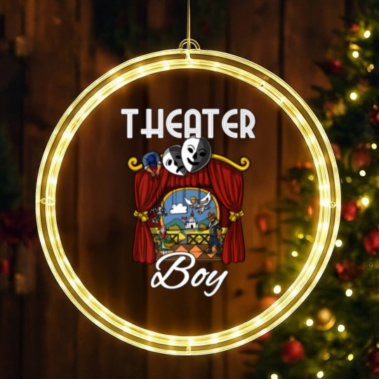 Discover Theater Boy Drama Stage Play Actor Kids LED Christmas Window Lights