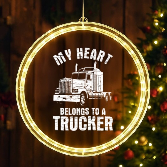 Discover Trucker Wife Gift LED Christmas Window Lights