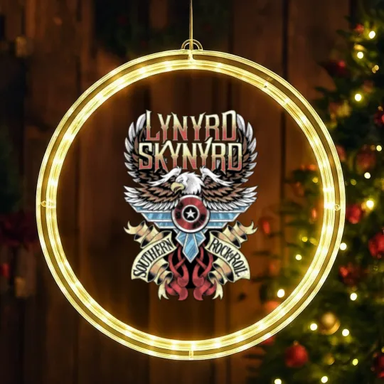 Discover Lynyrd Skynyrd Music LED Christmas Window Lights, Rock Band Music LED Christmas Window Lights
