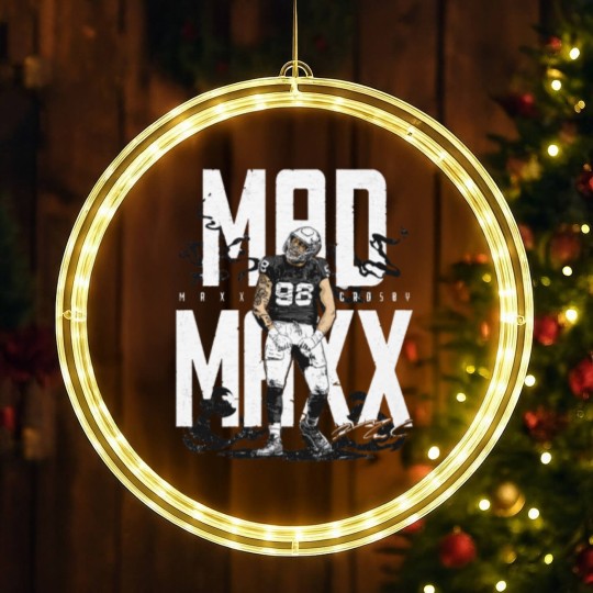 Discover Maxx Crosby Las Vegas Mad Maxx - Maxx Crosby - LED Christmas Window Lights