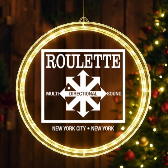 Discover Roulette Records LED Christmas Window Lights - Defunct Record Label