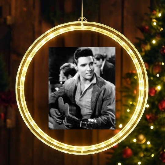 Discover Elvis Presley King of Rock and Roll Vintage LED Christmas Window Lights