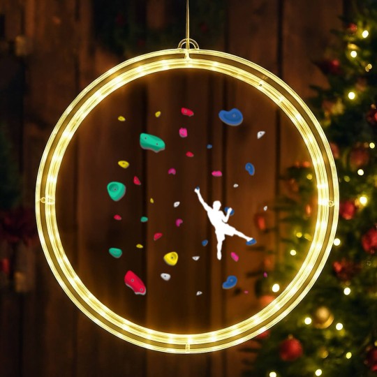 Discover Climbing Boulder Wall Rock Climber Bouldering LED Christmas Window Lights
