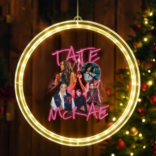 Discover Vintage Tate McRae LED Christmas Window Lights, Tate McRae Bootleg LED Christmas Window Lights