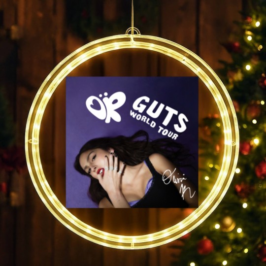 Discover Olivia Rodrigo GUTS World Tour 2024 LED Christmas Window Lights Olivia Rodrigo Retro LED Christmas Window Lights Gift Fans, Olivia Rodrigo GUTS Album LED Christmas Window Lights