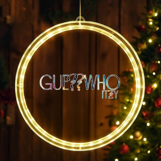 Discover ITZY Guess Who Logo Abstract LED Christmas Window Lights